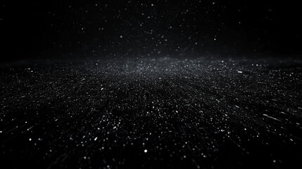 Dust like white highlights with a black background