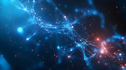 Fototapeta premium supercomputer design with energy pulses and futuristic circuit elements 