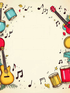 Colorful Music Border