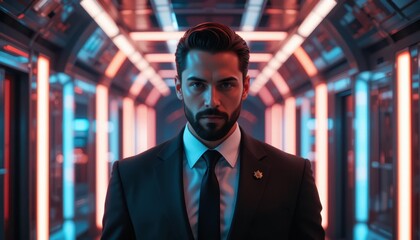Fototapeta premium man in a suit