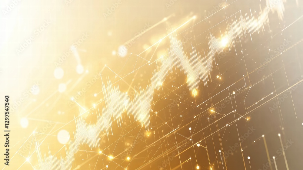 Aufkleber stock market trends display growth and fluctuations in financial data analysis. generative ai