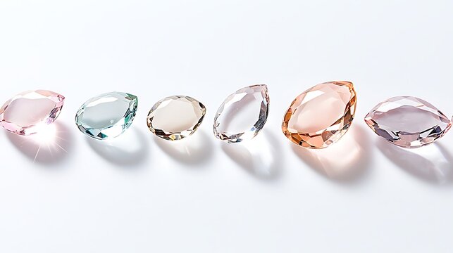 Elegant gemstones display jewelry showcase product photography studio setting close-up view luxury concept