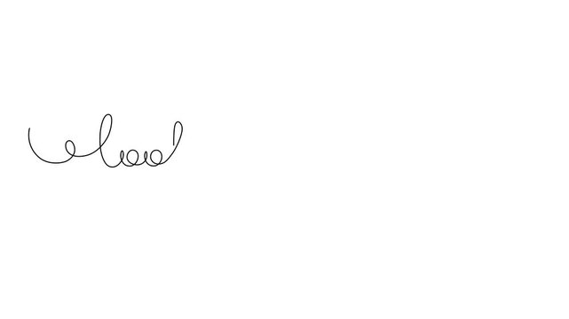 Phrase "Looking good", animated self drawing of single continuous line, continuous contour movement, video drawing of line in 4k, inspirational lettering, slogan, star shape, calligraphy, one line