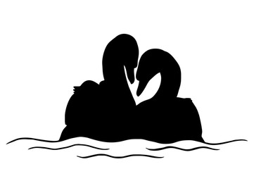 swan silhouette