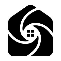 Abstract House Vector Logo Design Template