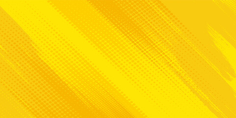 Dots halftone yellow color pattern gradient grunge texture background. Dots pop art comics sport modern