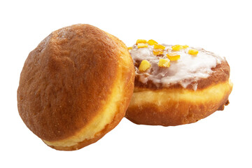 Pączek z lukrem, tłusty czwartek, donut bez tła
