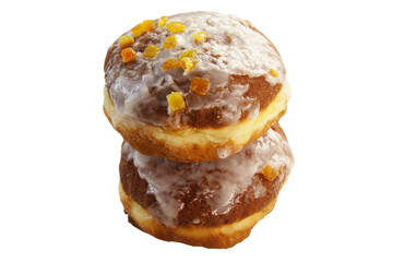Pączek z lukrem, tłusty czwartek, donut bez tła