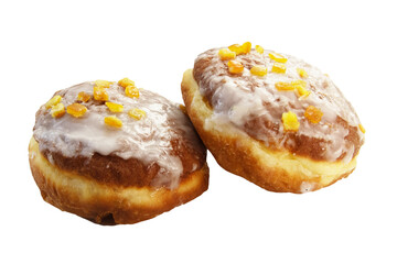 Pączek z lukrem, tłusty czwartek, donut bez tła