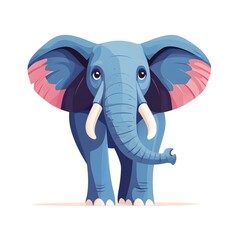 Obraz premium Large elephant with a big tuffly displaying natural majesty in its beautiful habitat