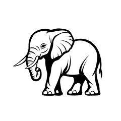 Fototapeta premium Professional design featuring an elephant perfect for branding and promotional use