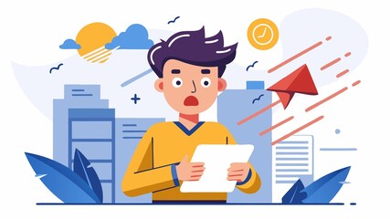 The slow-motion effect emphasizes the weight of the bad news he's just received.