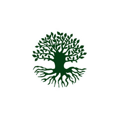 Tree root design illustration