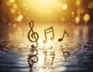 Generative AI sound symbol_Image_音符