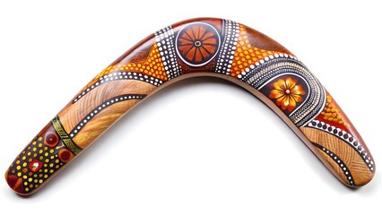 Obraz premium Hand-painted Boomerang