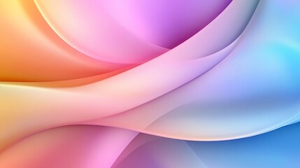 Obraz premium Abstract colorful waves blending seamlessly, creating a vibrant and dynamic background