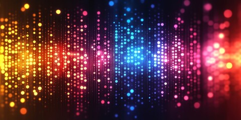 Neon Digital Background, Generative AI