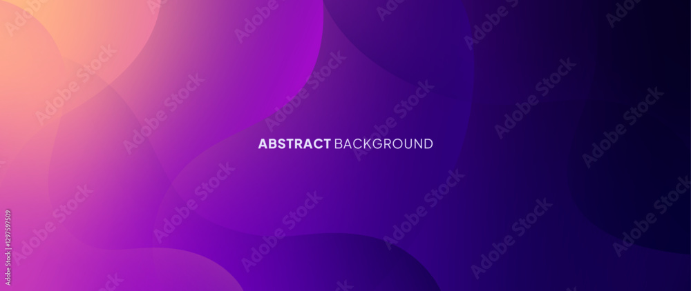 Poster abstract background with subtle color gradations and shaded curved lines. randomly arranged wave-lik