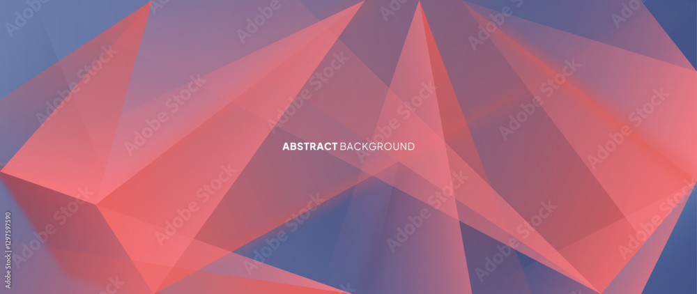 Poster abstract gradation pink and blue background with sharp crisp and overlapping patterns creates a mode