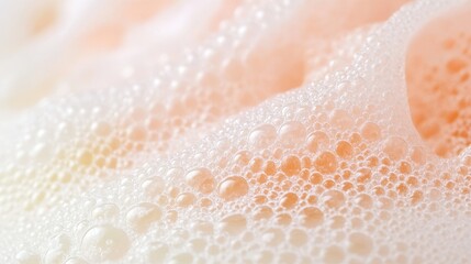 Fototapeta premium Soft Foam Bubbles on a Light Background with Gentle Color Hues
