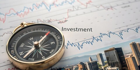 Navigate Your Investments Wisely: A Compass Guiding Your Financial Journey Through Market Fluctuations.