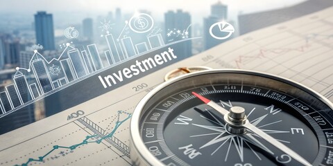 Navigate Your Investments Wisely: A Compass Guides Your Financial Journey Through Market Trends