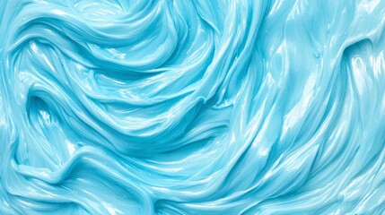 Obraz premium Serene Blue Cream Texture Abstract Swirl Background for Design
