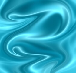 Glowing light blue fabric texture for design artwork background, with beautiful silk pattern