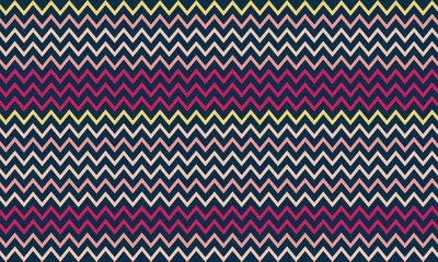 Vibrant Chevron Pattern in Soft Pastels and Deep Navy