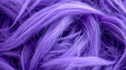 Obraz premium Abstract Lavender Hair Texture Close up Purple Strands Soft Shiny Smooth Wavy Flo