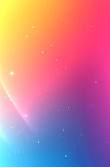 Fototapeta premium Colorful blurred background, pastel gradient colors with copy space, bright orange and blue hues, soft yellow to teal, smooth transition