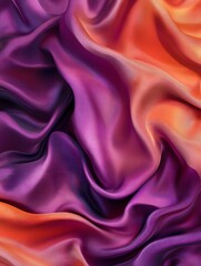 Obraz premium Sensual and Vibrant Fabric Textures in Shades of Pink Purple and Orange