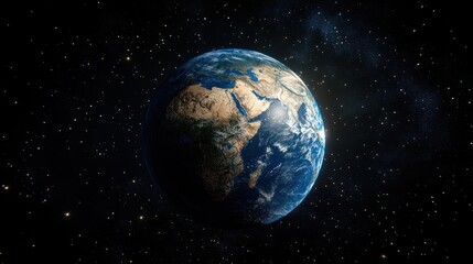 Naklejka premium Our Blue Planet: A Stunning View of Earth from Space
