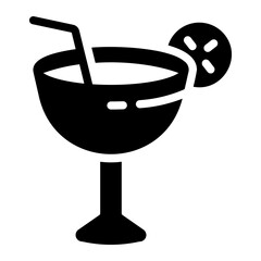 Obraz premium cocktail Solid icon