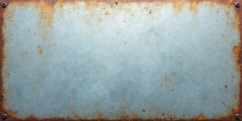 Aged Metal Panel with Rust Accents A Weathered Texture for Design Projects