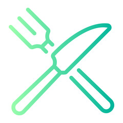 cutlery Line Gradient Icon