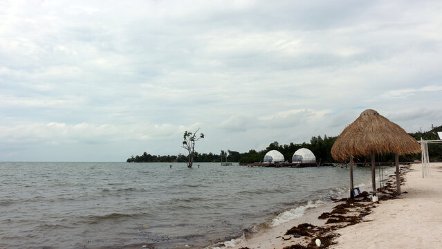 View of Vio Vio Beach Batam with white sand