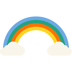 Retro Rainbow Illustration