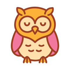 Cute Animal Cartoon Owl Adorable