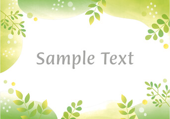 爽やかな新緑のフレームB