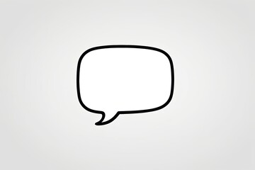 Naklejka premium arafed speech bubble icon on a white background with a shadow