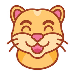 Cute Animal Cartoon Feline Adorable