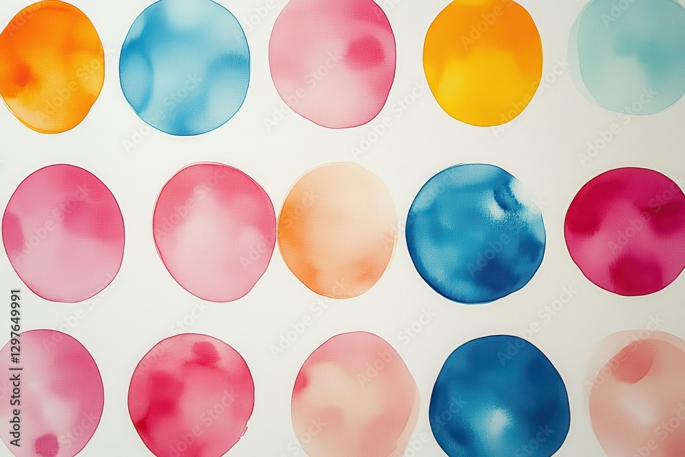 Poster Colorful translucent spheres suspended in a soft light create a dreamy atmosphere in this artistic display
