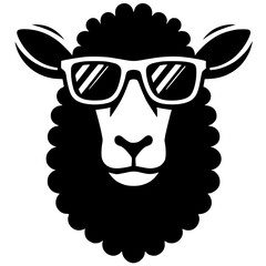 Cool sheep portrait
