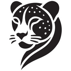 Elegant Jaguar Head Vector Design A Timeless Animal Art Illustration