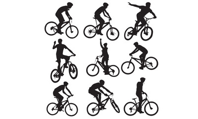 Obraz premium cyclist vector icon