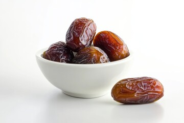 Harvesting sweet dates kitchen table food photography minimalist style close-up view healthy snacking concept