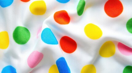 Colorful Dot Patterns on Beach Towel
