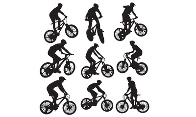 Obraz premium cyclist vector icon