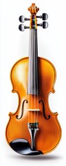 Naklejka premium Elegant violin showcase music studio photography bright background close-up artistry and craftsmanship